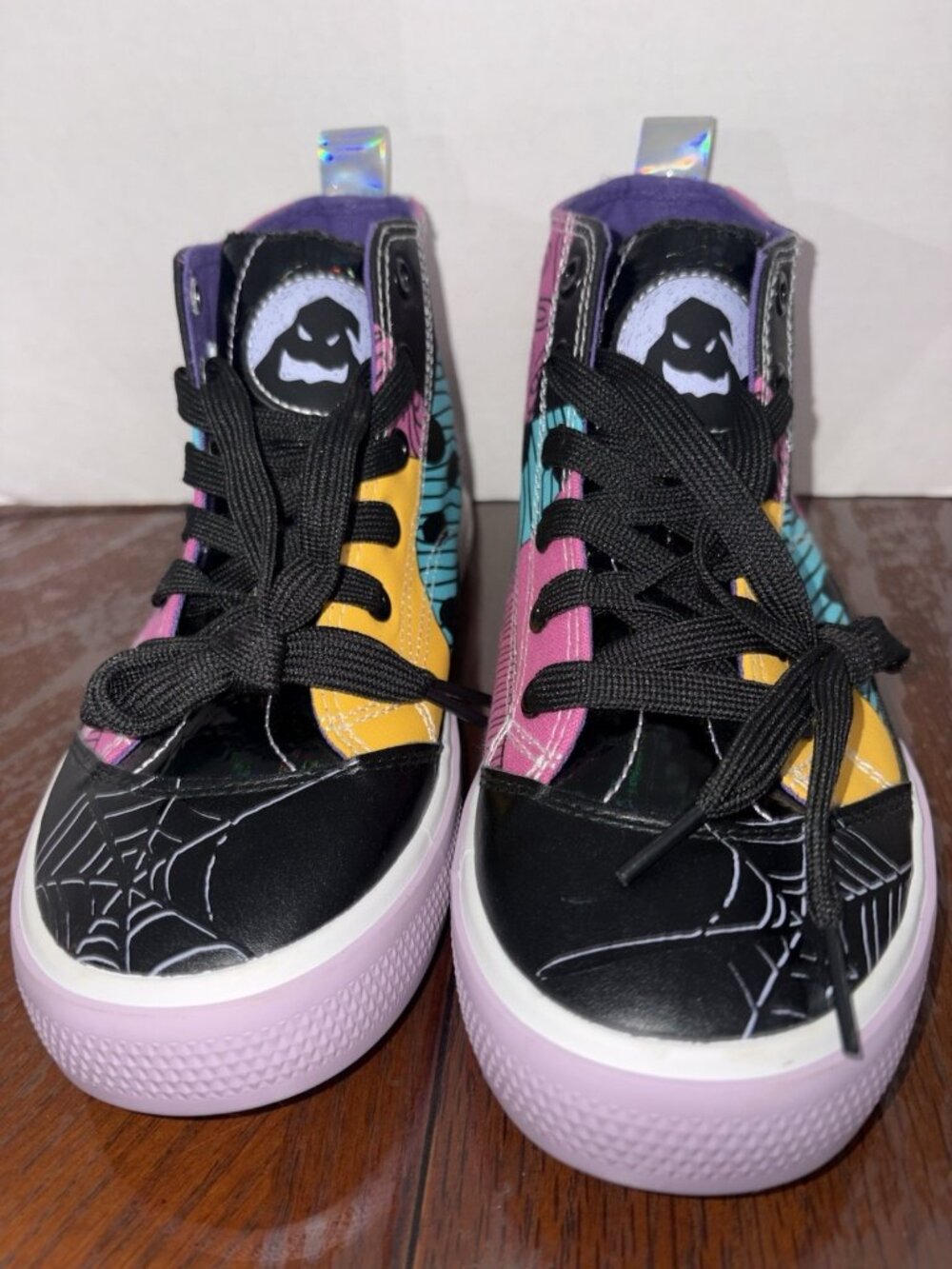 Disney Nightmare Before Christmas Ground Up High Top Sneaker Women Size 6 New - Picture 2 of 9